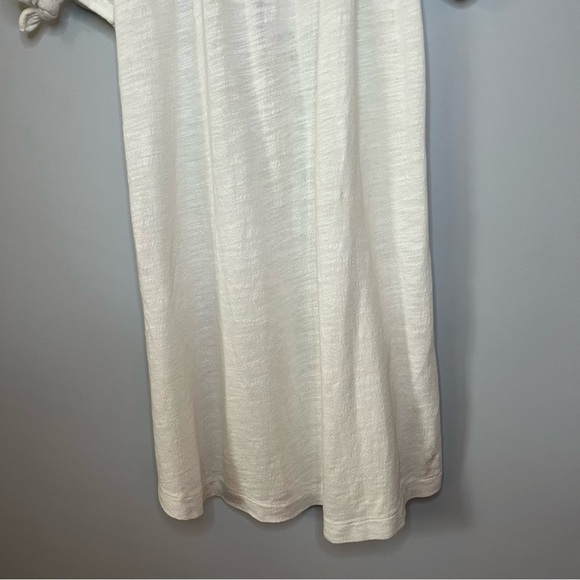 Roxy Bright Blue Sky Off The Shoulder White Cotton Knot Tie Mini Dress Sz M NWT - Picture 14 of 15